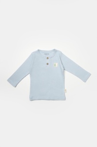 Set 3 piese:bluza, pantaloni si caciulita Bamboo, bleu, BabyCosy, 50% bumbac+50%bambus