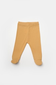 Set 4 piese:body, pantaloni, baveta si caciulita Bamboo, maro, BabyCosy, 50% bumbac+50%bambus