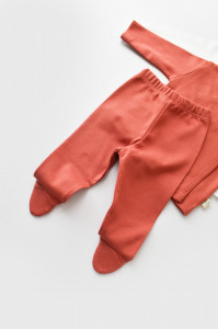 Set de 5 piese pentru nou nascut - 100% bumbac organic - Scortisoara, BabyCosy - Img 6