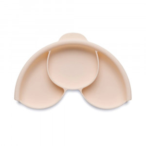 Set diversificare hrana bebelusi Miniware Healthy Meal, 100% din materiale naturale biodegradabile, 3 piese, Toffee/Peach
