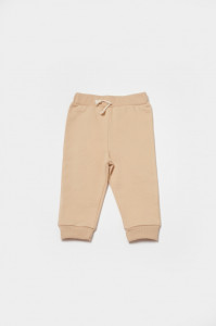 Set hanorac cu gluga si pantaloni, Two thread, 100%bumbac organic - Stone, BabyCosy
