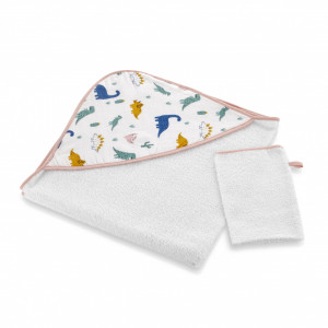 Set prosop si manusa de baie 72x72 cm BabyJem - Img 2