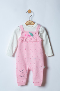 Set salopeta cu bluzita Sweets pentru bebelusi, Tongs baby - Img 3