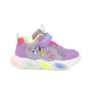 Sneakers Bluey cu luminite Garvalin 251856, roz - Img 4