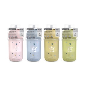 Sticlă de apă fără picurare, Bears, 340 ml, verde, Suavinex - Img 2