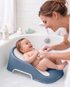 Suport pentru baie Soft Touch BabyJem, Indigo - Img 5