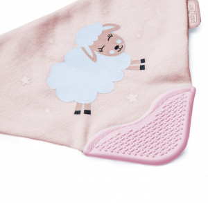 Baveta triunghi cu accesoriu dentitie BabyJem Cowboy Bib - Img 3