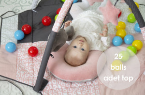 Centru de joaca cu bile BabyJem Toy Ball Play Mat - Img 6
