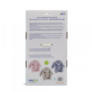 Jucarie din plus pentru copii BabyJem Sleeping Mate Midi Bunny - Img 4