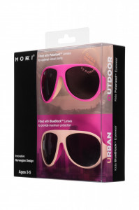 Ochelari de soare pentru copii MOKKI Click & Change, protectie UV, roz, 2-5 ani, set 2 perechi - Img 2