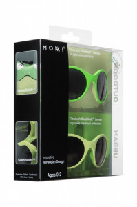 Ochelari de soare pentru copii MOKKI Click & Change, protectie UV, verde, 0-2 ani, set 2 perechi - Img 4