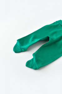 Pantaloni cu Botosei - Bumbac organic Verde BabyCosy - Img 4