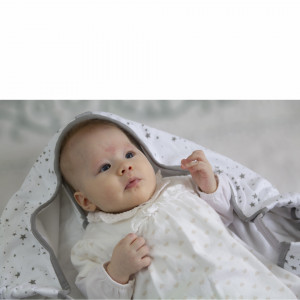 Paturica cu sistem multifunctional BabyJem Carrier Alb pentru transport bebelusi - Img 6