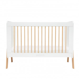 Patut transformabil copii Skiddou Krubb din lemn de fag/MDF, 60x120 cm, Puff Catcher, Alb - Img 8