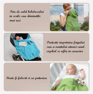 Protectie universala pentru sisteme de purtare tip marsupiu Drool - Img 2