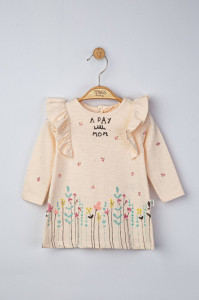 Rochita pentru fetite Picnic cu volanase, Tongs baby - Img 3