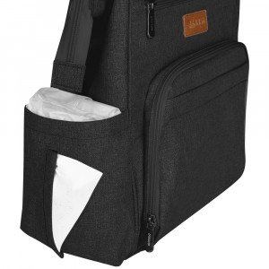 Rucsac multifunctional mamici Skiddou Astrid, Onyx, Negru - Img 5