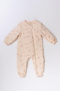Salopeta cu fermoar, Lamb, BabyCosy, 100% bumbac organic - Img 6