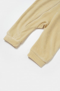 Salopeta Elefant cu maneca lunga din 80%bumbac organic si 20% poliester - Stone, BabyCosy
