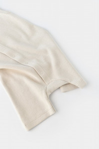 Salopeta fara maneci si pantaloni scurti - 100% bumbac organic - Stone, BabyCosy - Img 5