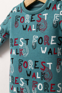 Salopeta pentru bebelusi de iarna Forest, Tongs baby, baietei - Img 3