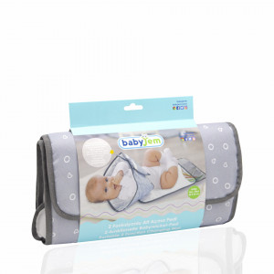 Saltea de infasat Grey pliabila cu sistem siguranta bebelusi BabyJem - Img 9