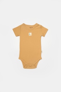 Set 2 body Bamboo, galben, BabyCosy, 50% bumbac+50%bambus