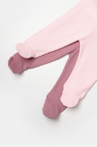 Set 2 pantaloni Bamboo, roz, BabyCosy, 50%bumbac+50% bambus