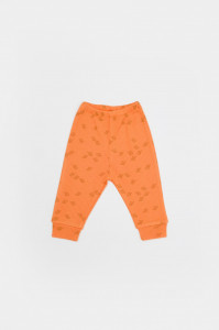 Set 3 piese:bluza, pantaloni si caciulita Printed, BabyCosy, 50% modal+50% bumbac, Apricot