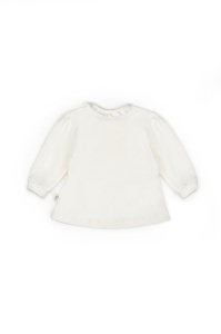 Set bluză și pantalon, Bow, BabyCosy, 100%bumbac organic, Powder - Img 12