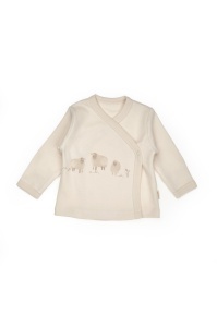 Set de 10 piese pentru nou nascut, 100% bumbac organic, Lamb, BabyCosy - Img 4
