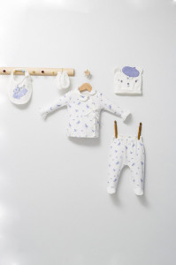 Set de 5 piese pentru nou nascut Paris Love, Tongs baby - Img 2