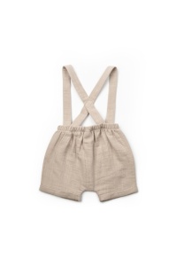 Set tricou, salopeta si sapca TeddyBear, 100% bumbac organic, BabyCosy
