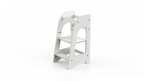 Turn de invatare MamaToyz Learning Tower din MDF, Alb