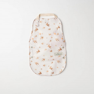 Baveta bebelusi 2 in 1 Miniware Catch & Cover, Golden Swallow