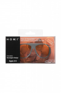 Ochelari de soare pentru copii MOKKI Click & Change ScreenSafe, protectie ecran, 2-5 ani, gri - Img 3