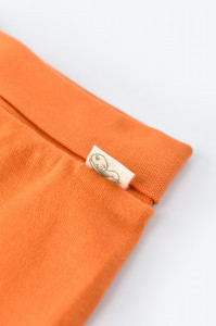 Pantaloni cu Botosei - Bumbac organic Portocaliu BabyCosy - Img 4
