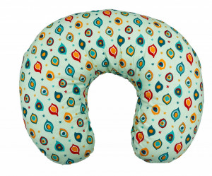 Perna pentru alaptat 2 in 1 Nursing Pillow Paun, BabyJem - Img 1