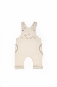 Salopetă cu bretele, Lamb, BabyCosy, 100% bumbac organic - Img 2