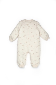Salopeta cu fermoar, Lamb, BabyCosy, 100% bumbac organic - Img 3