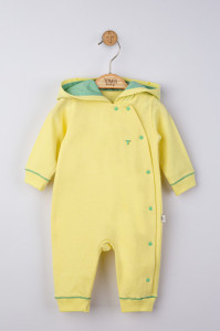 Salopeta cu gluga pentru bebelusi Ursulet, Tongs baby - Img 4