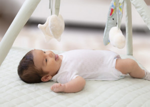 Saltea de activitati cu bara jucarii BabyJem Soft Cotton - Img 4