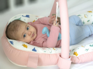 Saltea multifunctionala BabyJem Sit and Play cu bara jucarii - Img 2