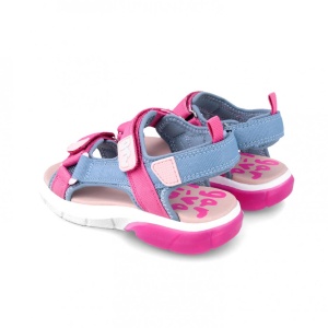 Sandale cu velcro pentru copii Garvalin, rosa