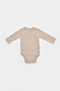 Set 2 body-uri cu maneca lunga petrecute, Girafa, Baby Cosy, 100% bumbac organic