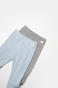 Set 2 pantaloni Bamboo, blue, BabyCosy, 50%bumbac+50% bambus