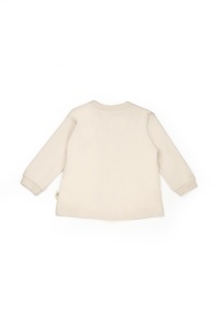 Set bluzita cu capse si pantalon, Lamb, BabyCosy, 100%bumbac organic - Img 4