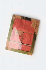 Set de 10 piese pentru nou nascut - 100% bumbac organic - Scortisoara, BabyCosy - Img 2