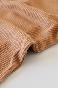 Set de 2 salopetele cu maneca scurta din bumbac organic si modal - Rosu/ Maro BabyCosy - Img 8