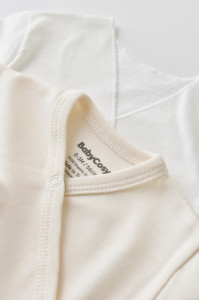 Set de 5 piese pentru nou nascut - 100% bumbac organic - Ecru, BabyCosy - Img 12